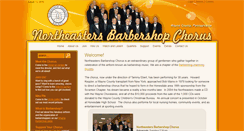 Desktop Screenshot of northeastersbarbershopchorus.org